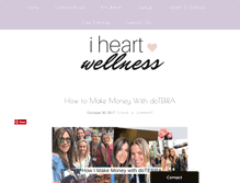 Tablet Screenshot of iheartwellness.com